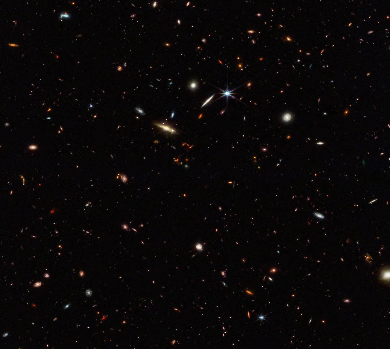 Kosmické vlákno ASPIRE (obrázek kompasu NIRCam) od James Webb Space Telescope (NASA)