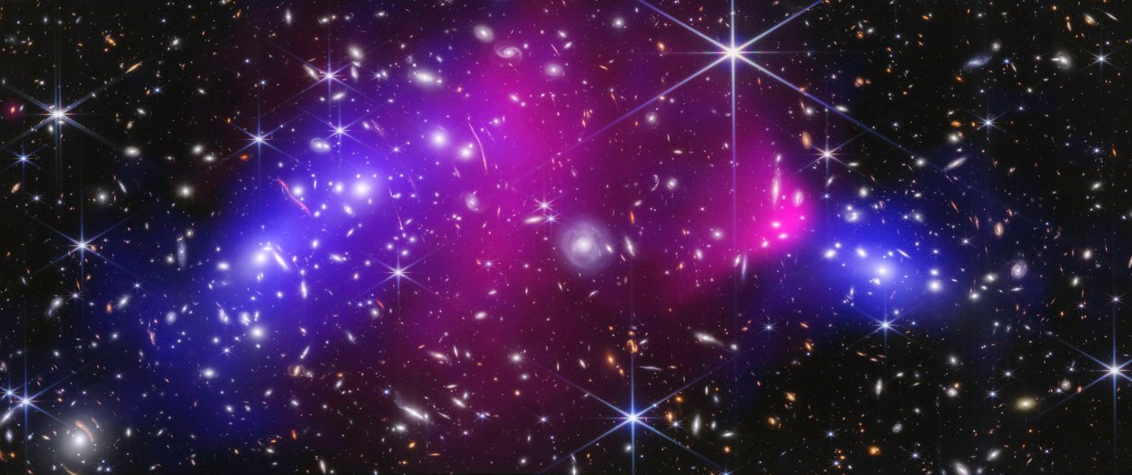 Hvězdokupa Bullet (snímek z teleskopů Webb a Chandra) od James Webb Space Telescope (NASA)
