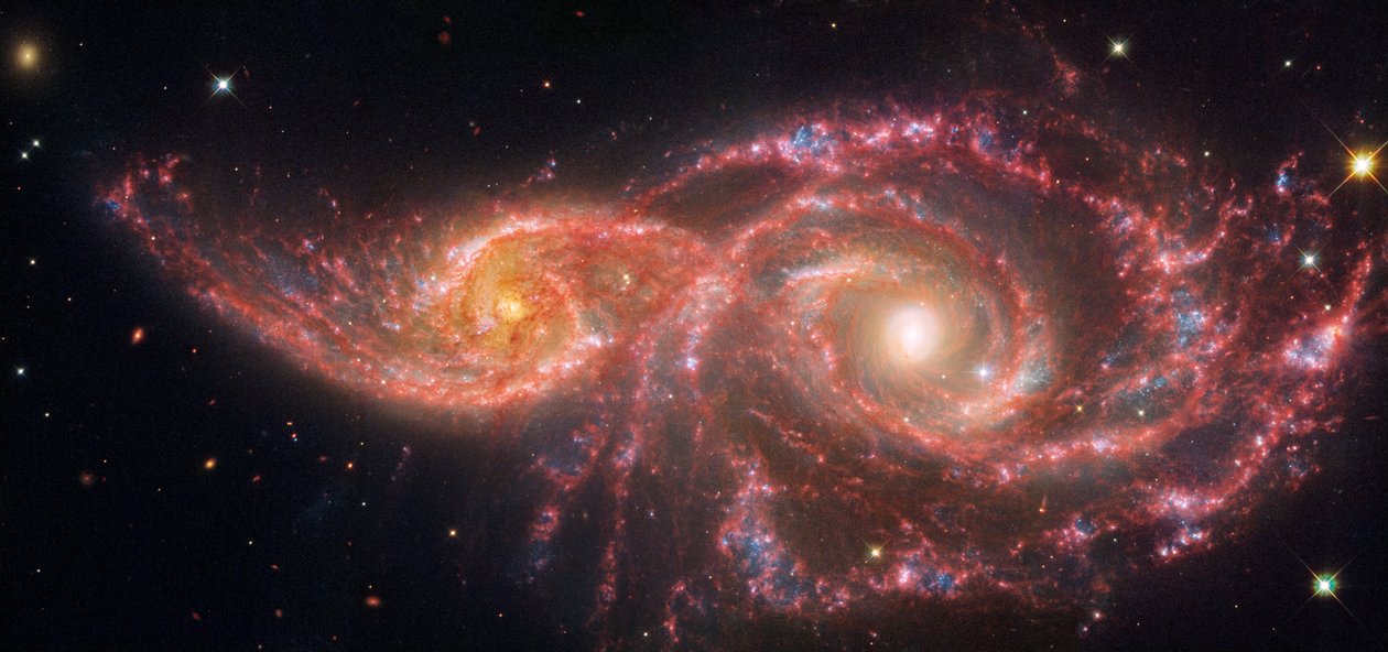 Hubble zkoumá dvojici galaxií od James Webb Space Telescope (NASA)