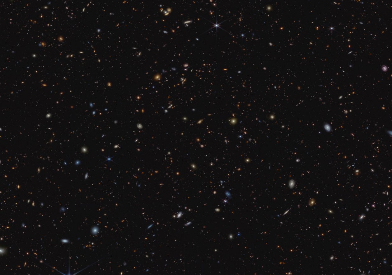 JWST Advanced Deep Extragalactic Survey (obrázek NIRCam) od James Webb Space Telescope (NASA)
