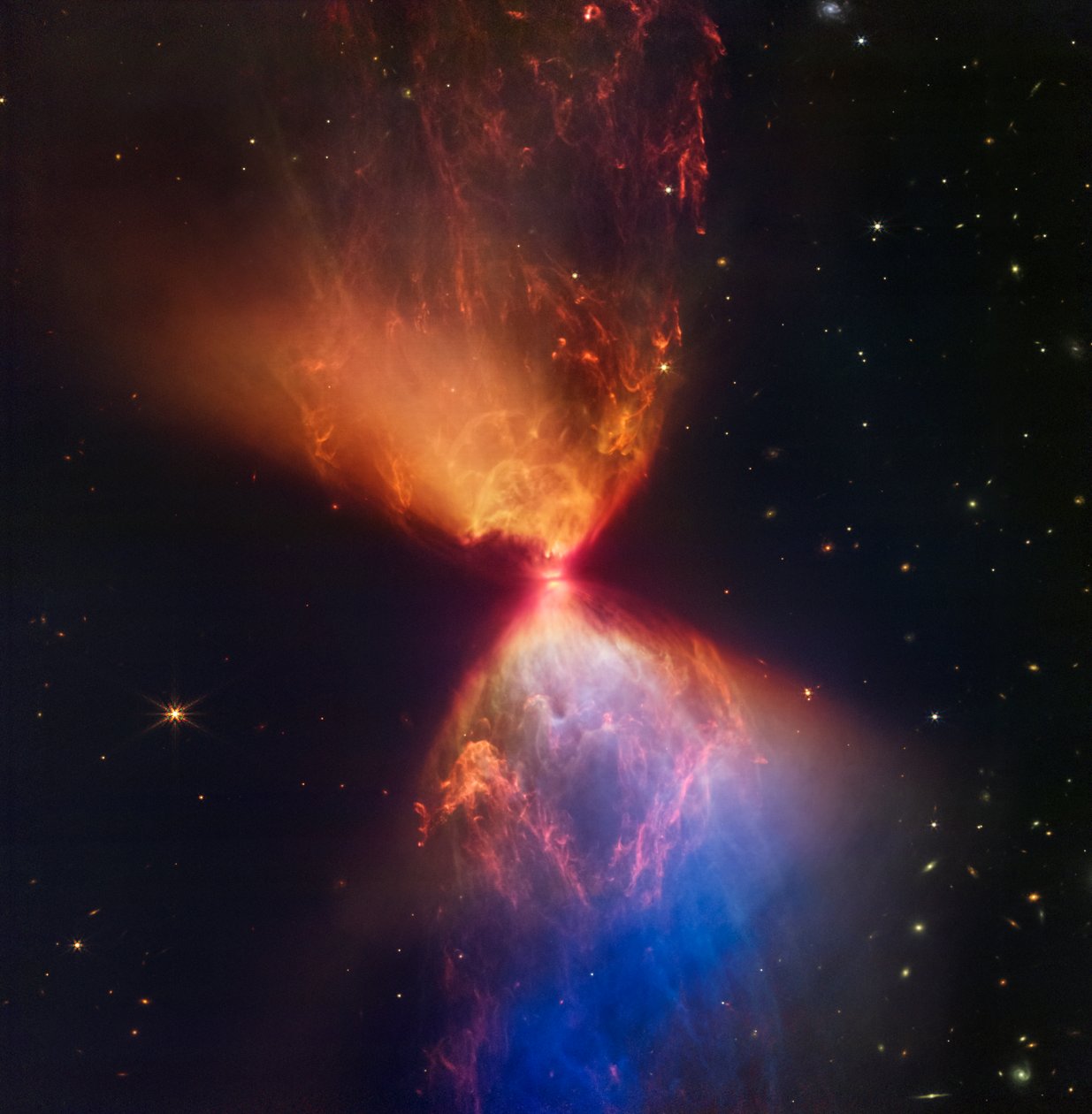 L1527 a Protostar (NIRCam Image) od James Webb Space Telescope (NASA)