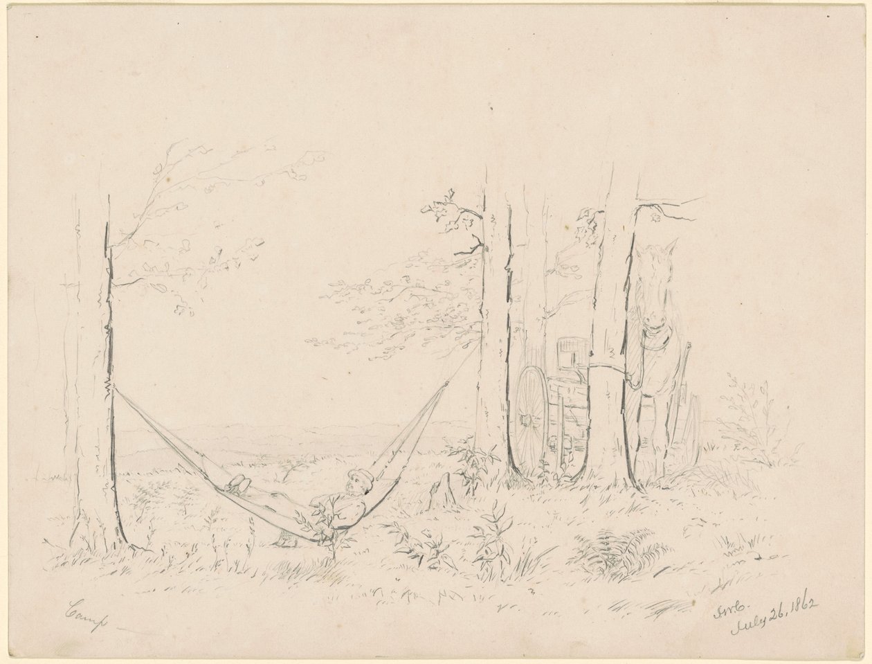 Tábor od James Wells Champney