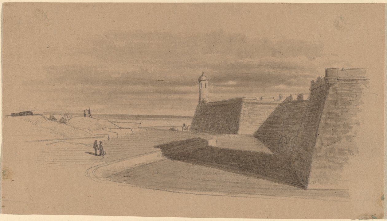 Příkop ve Fort Marion na Floridě od James Wells Champney