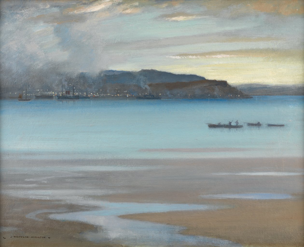 Rhu Bay (olej na plátně) od James Whitelaw Hamilton