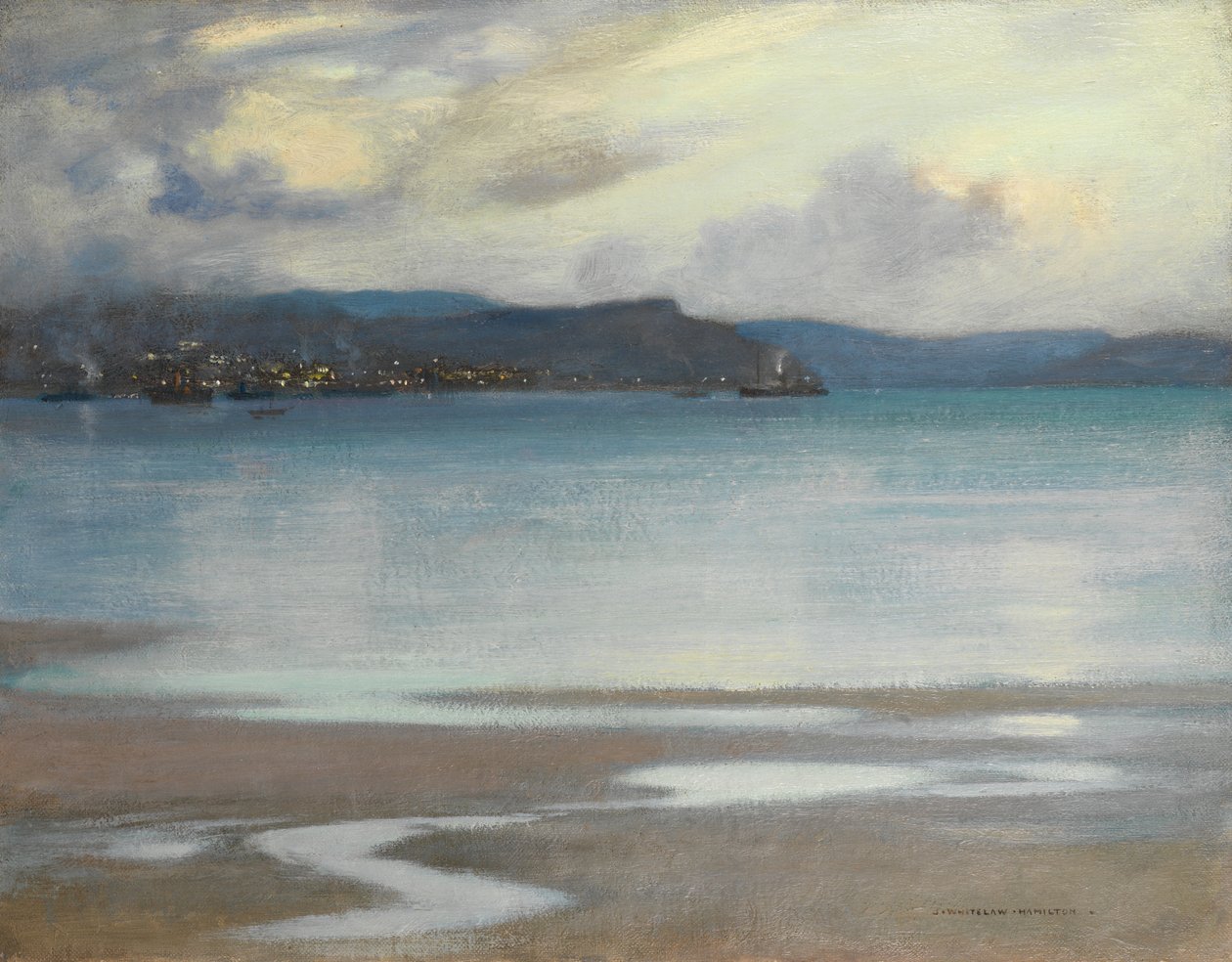Rhu Bay (olej na plátně) od James Whitelaw Hamilton