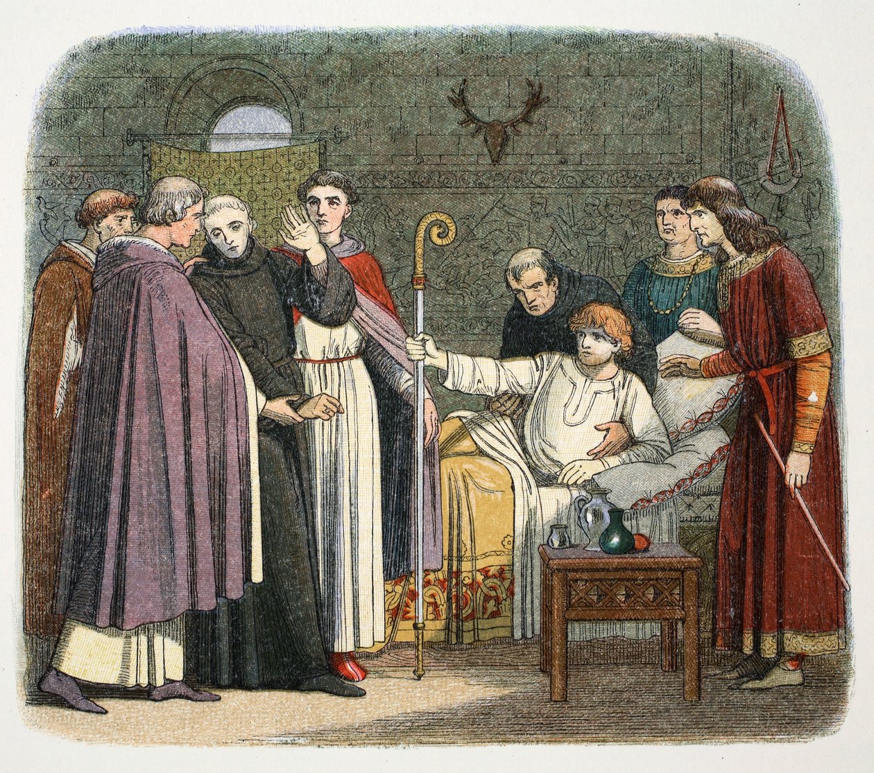 Anselm učinil arcibiskupem z Canterbury Williamem II., 1093 1864 od James William Edmund Doyle