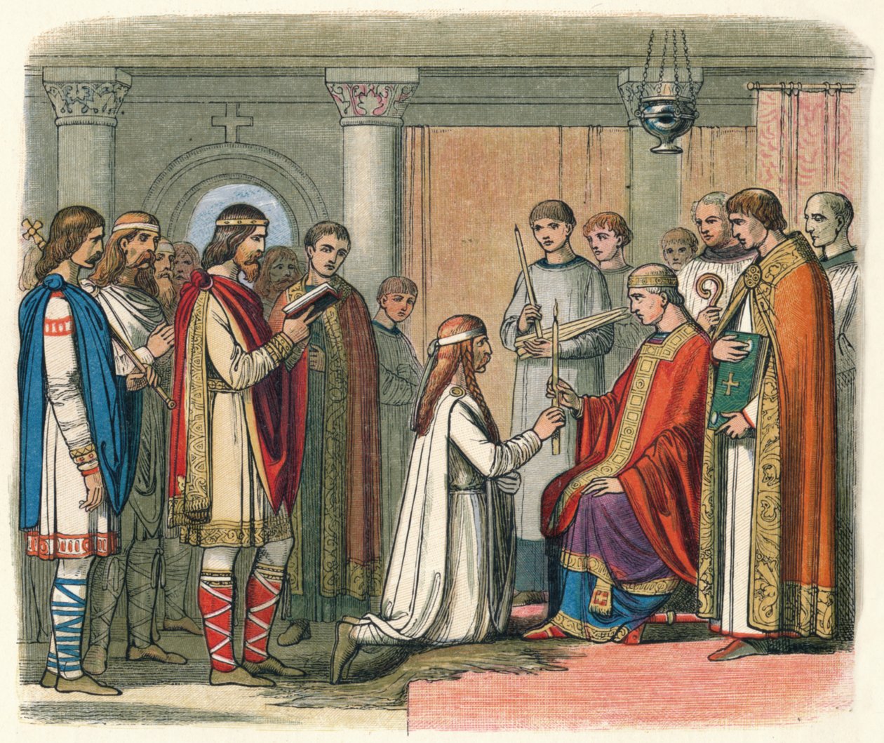 Křest krále Guthorma, 878 1864 od James William Edmund Doyle