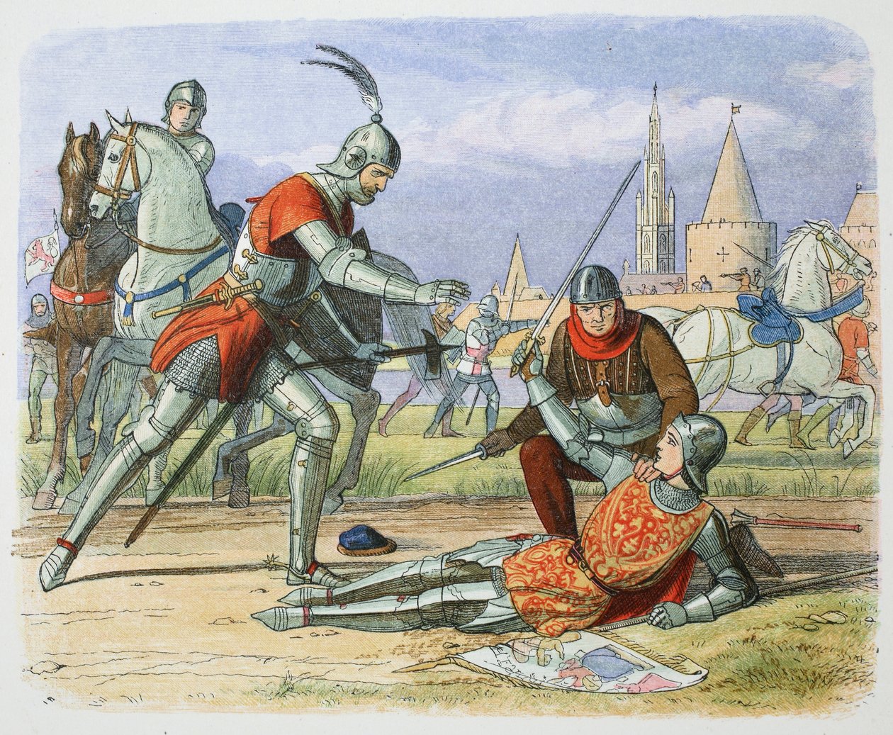 Zajetí Johanky z Arku, Compiegne, Francie, 1430 1864 od James William Edmund Doyle