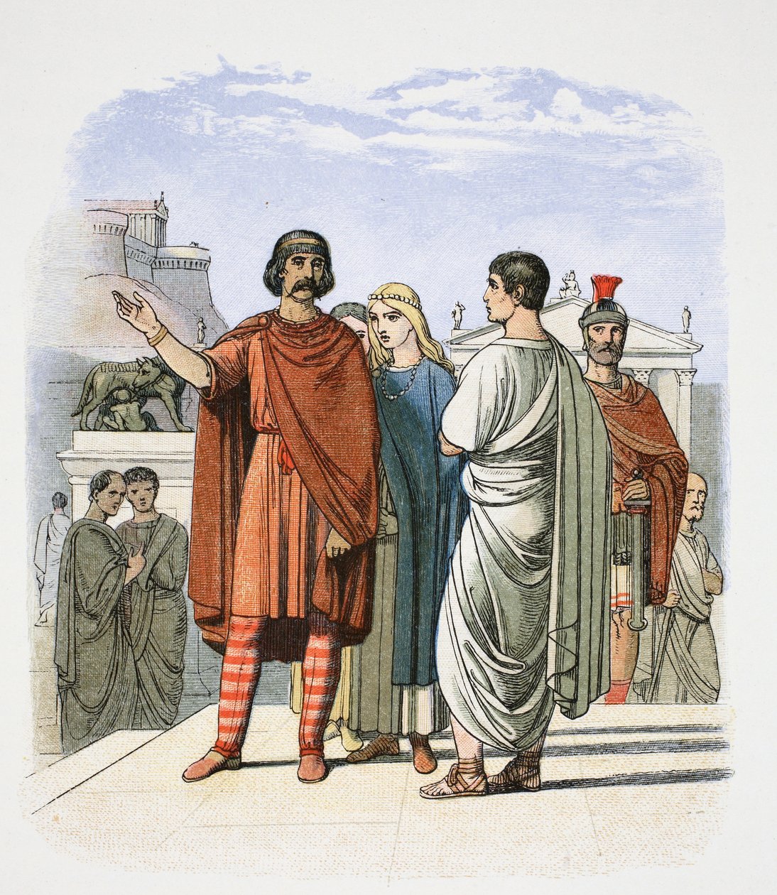 Caractacus v Římě, 52 1864. od James William Edmund Doyle