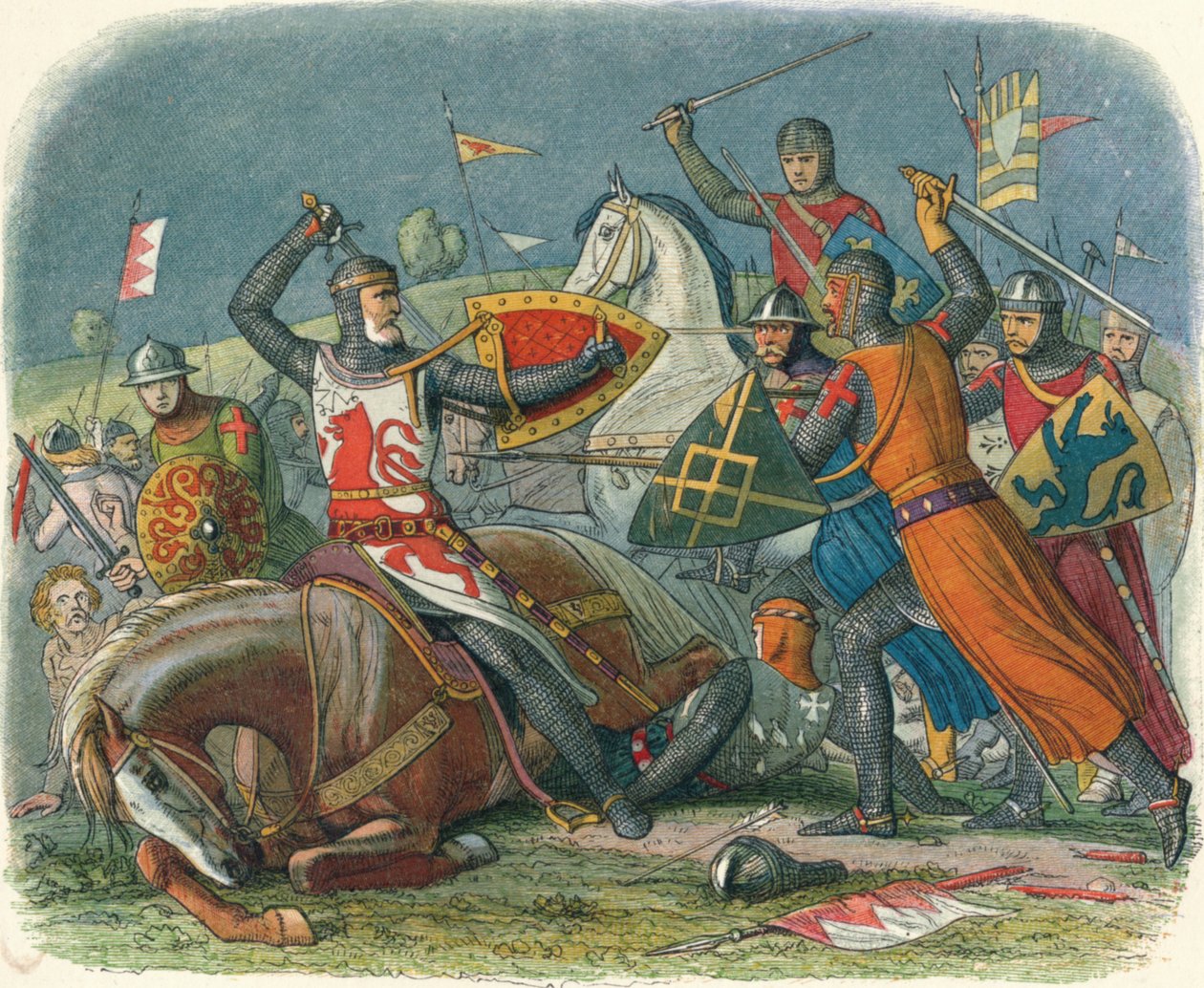 Smrt De Montfort, 1265 1864 od James William Edmund Doyle