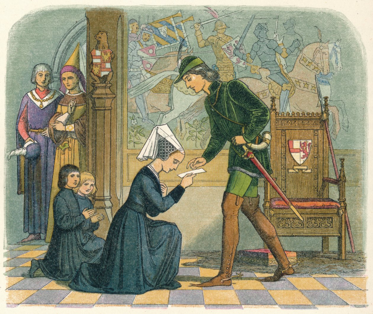 Edward IV a Lady Elizabeth Grey, 1464 1864 od James William Edmund Doyle