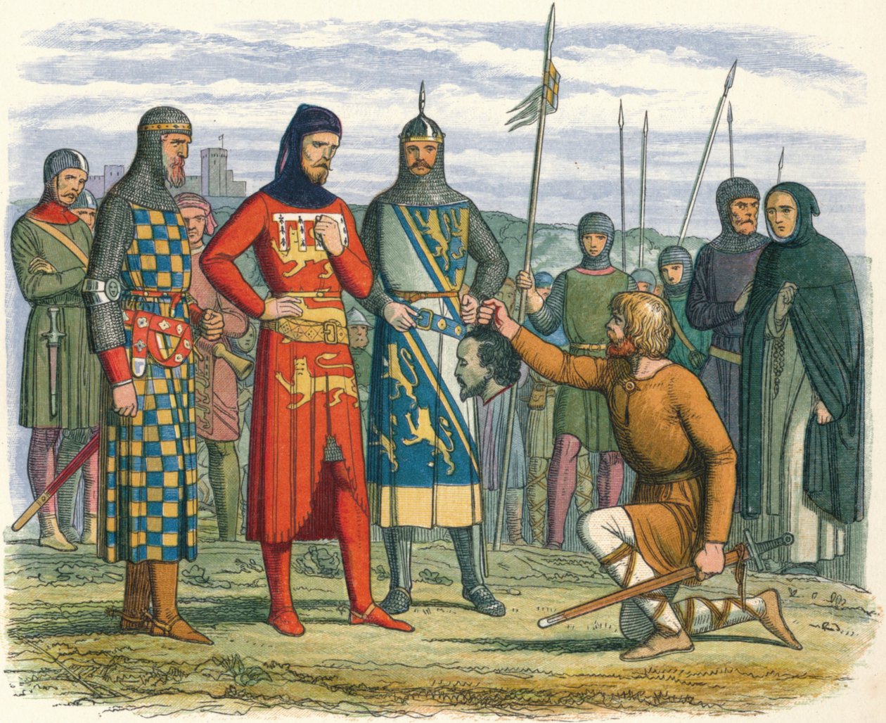 Hlava Gavestons ukázána hraběti z Lancasteru, 1312 1864 od James William Edmund Doyle