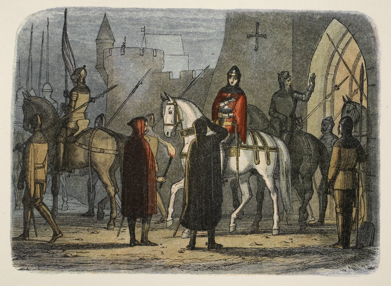 Jindřich V. pochoduje proti Lollardům, od A Chronicle of England BC 55 do AD 1485, pub. Londýn, 1863 od James William Edmund Doyle