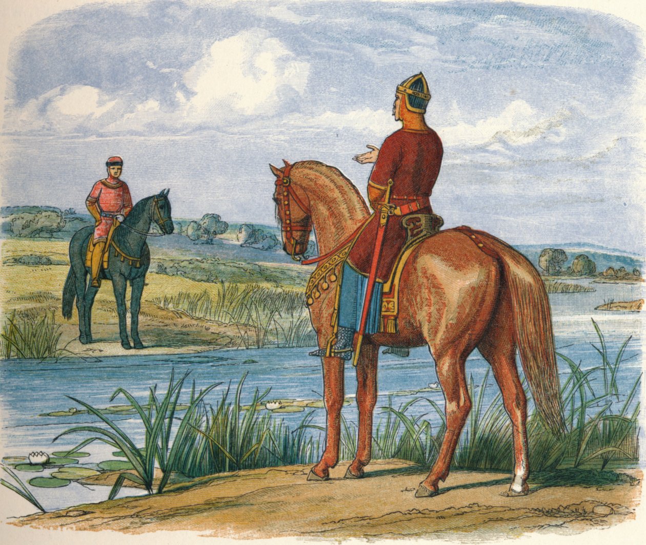 Henry a Stephen jednají přes Temži, 1153 1864 od James William Edmund Doyle