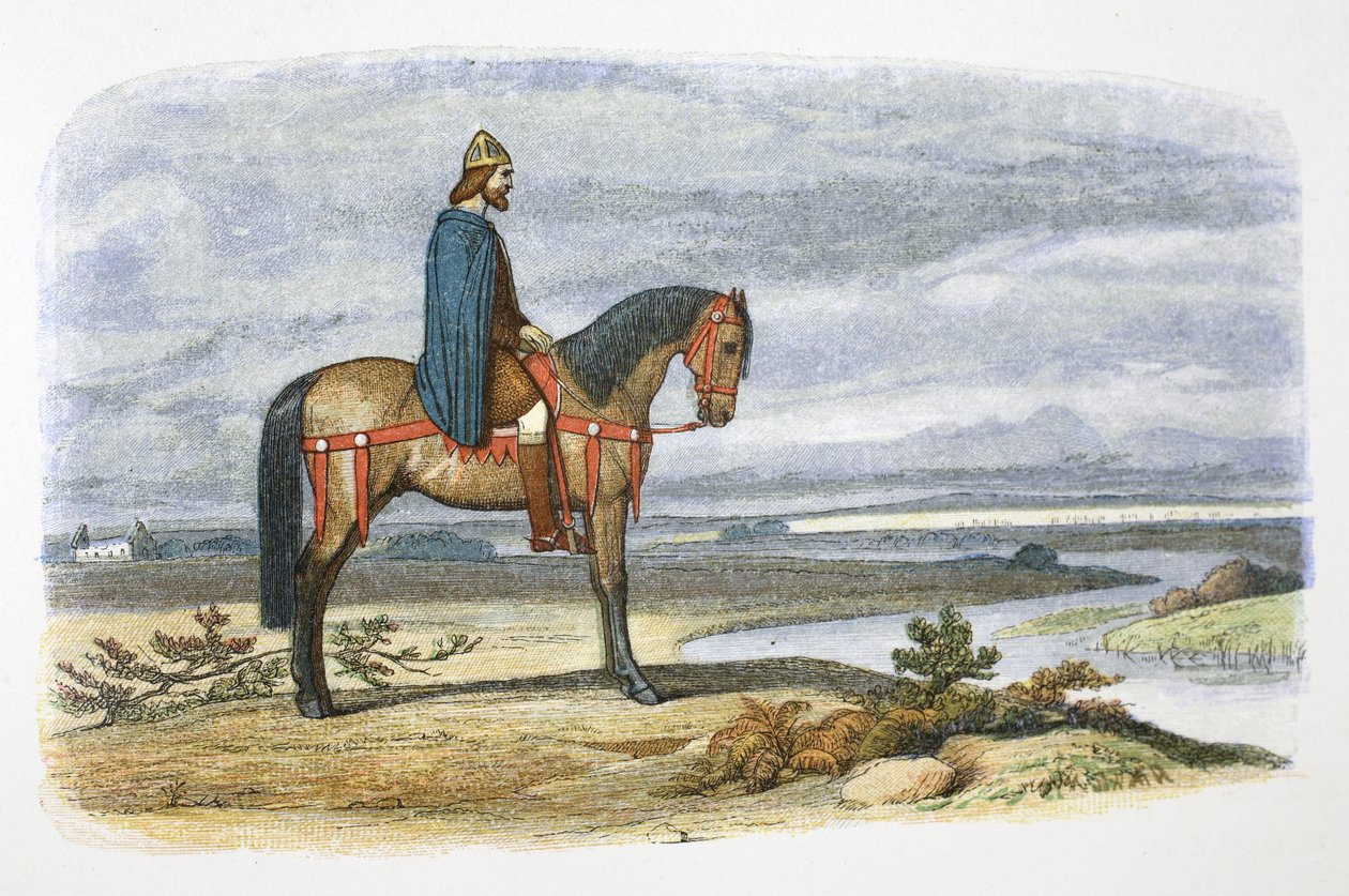 Král Alfred plánuje zajetí dánské flotily, 892 1864 od James William Edmund Doyle