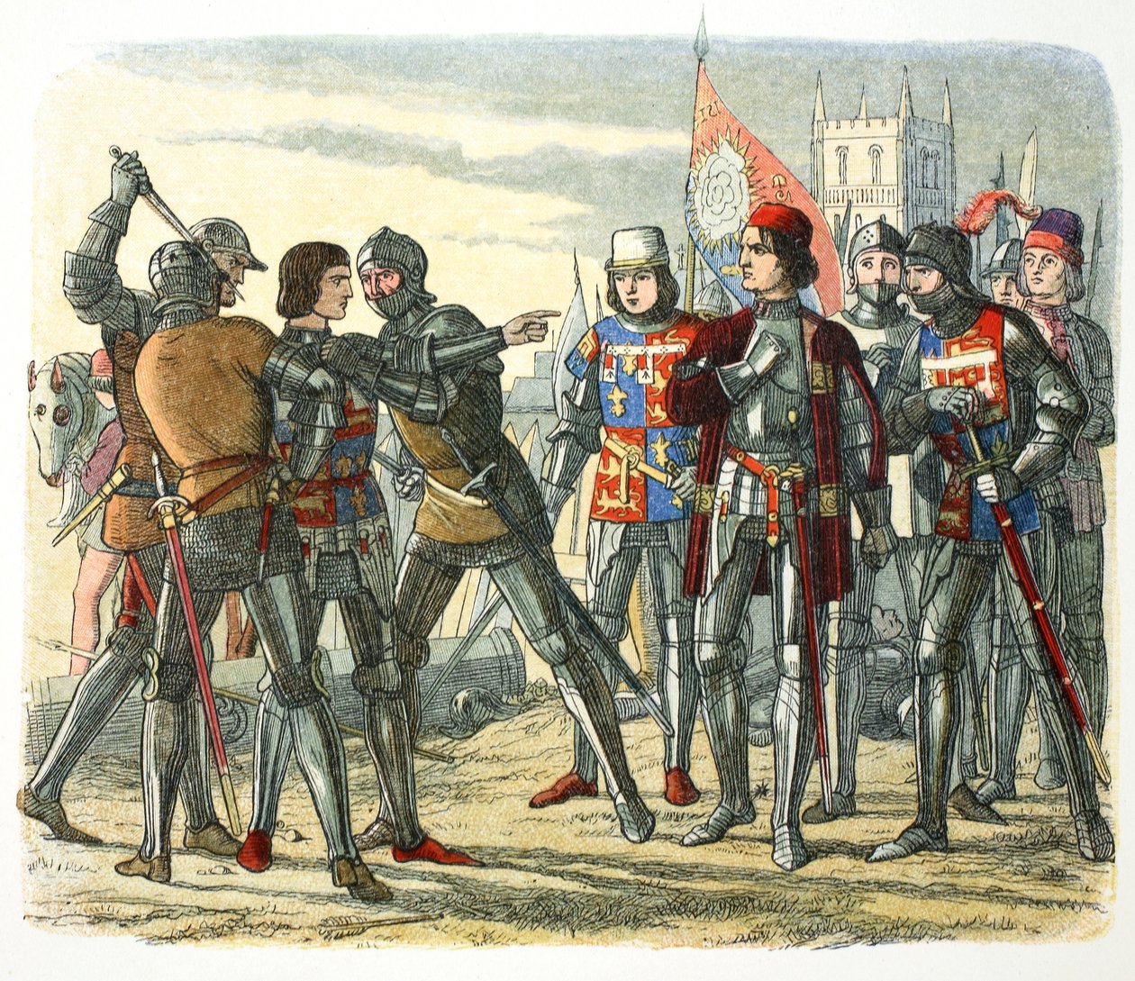 Vražda prince Edwarda po jeho zajetí králem Edwardem IV, 1471 1864. od James William Edmund Doyle
