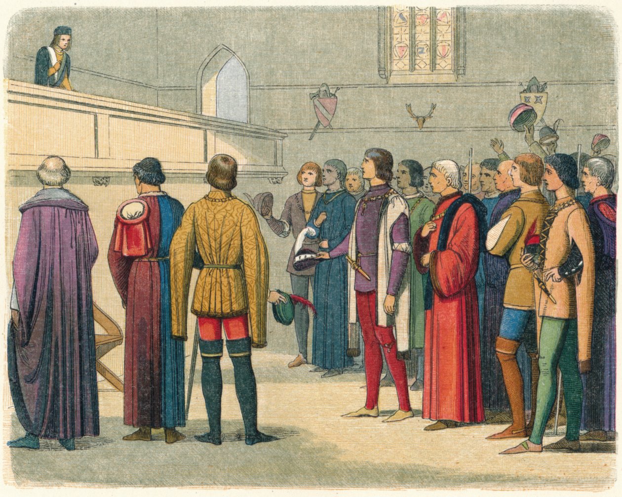 Richard pozván, aby převzal korunu, 1483 1864 od James William Edmund Doyle