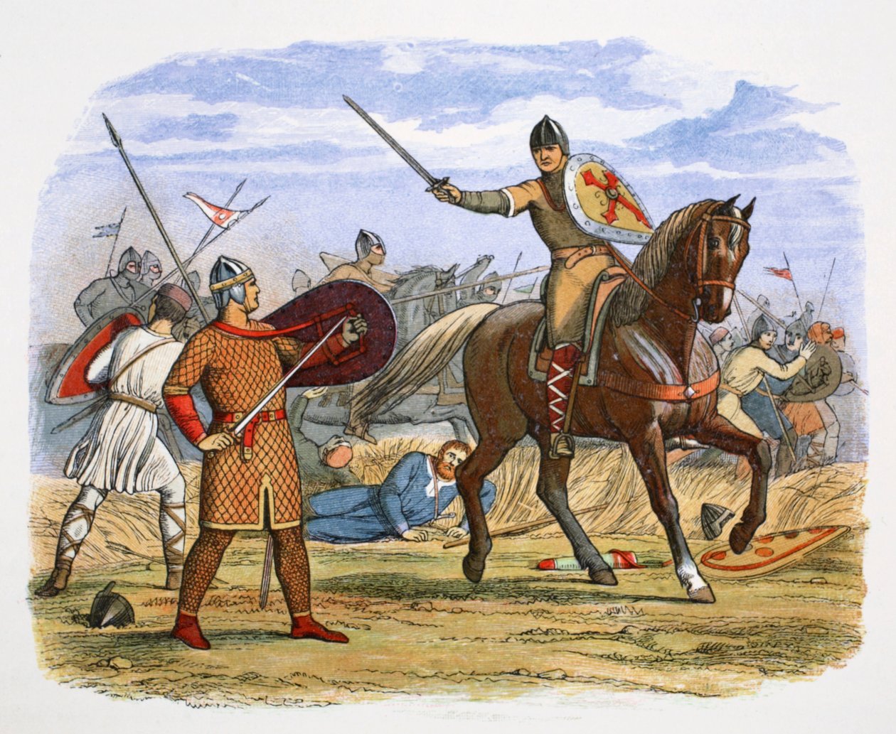 Robert, vévoda z Normandie, zajatý v bitvě u Tinchebraye, Normandie, 1106 1864 od James William Edmund Doyle