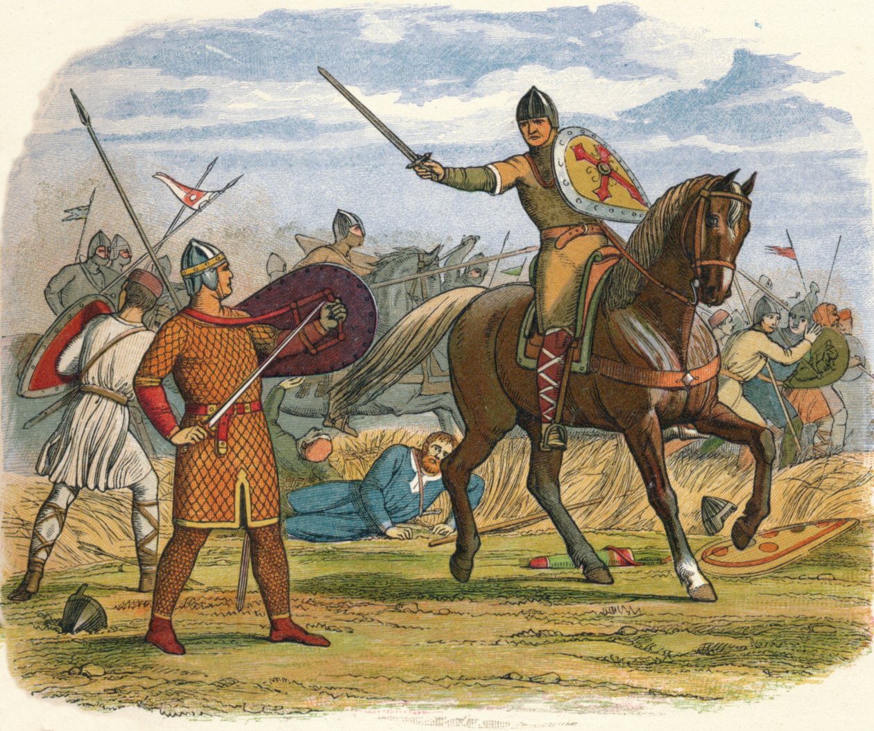 Robert zajat úředníkem Baudrim, 1106 1864 od James William Edmund Doyle