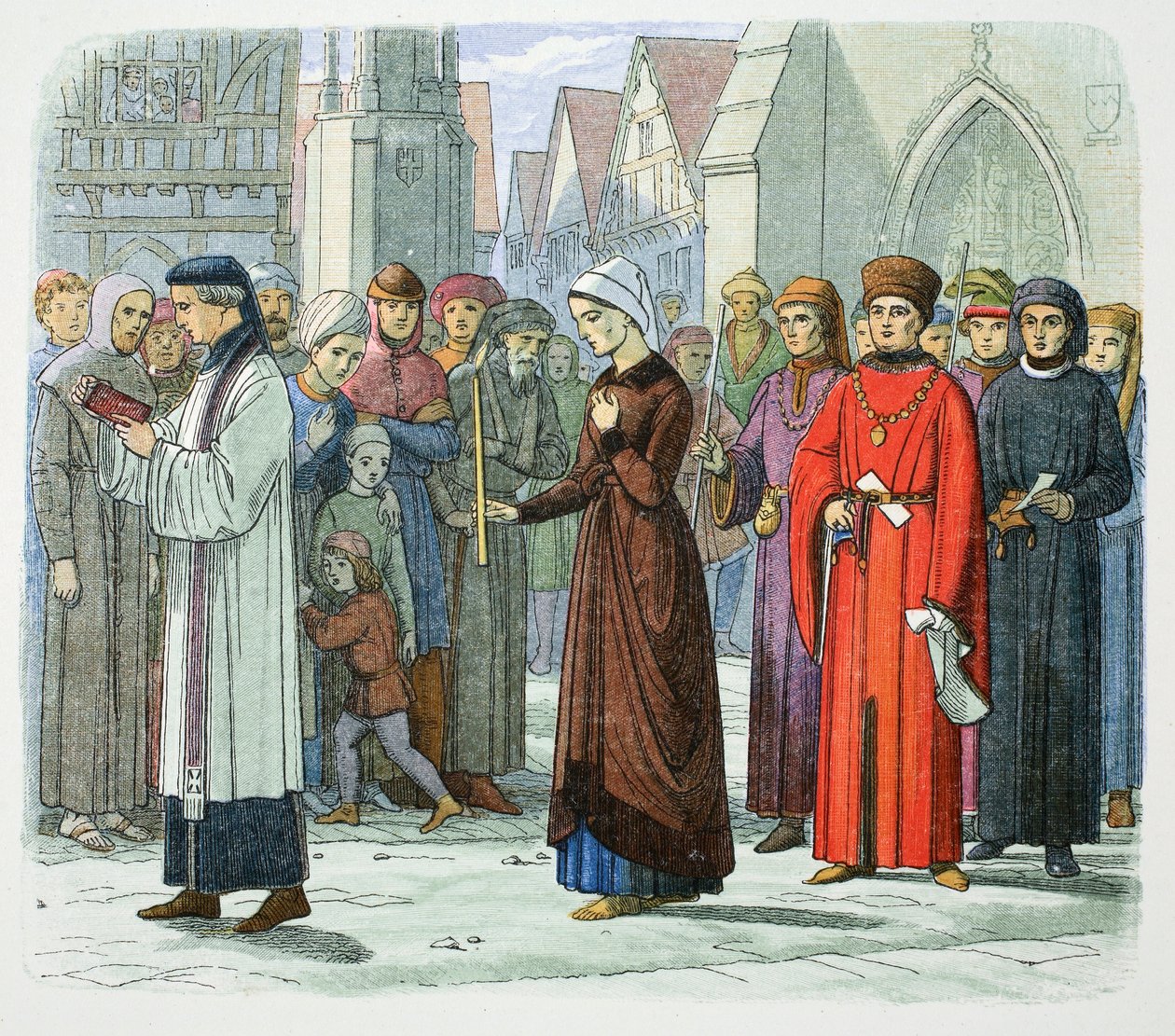 Vévodkyně z Gloucesteru činí pokání, 1441 1864 od James William Edmund Doyle