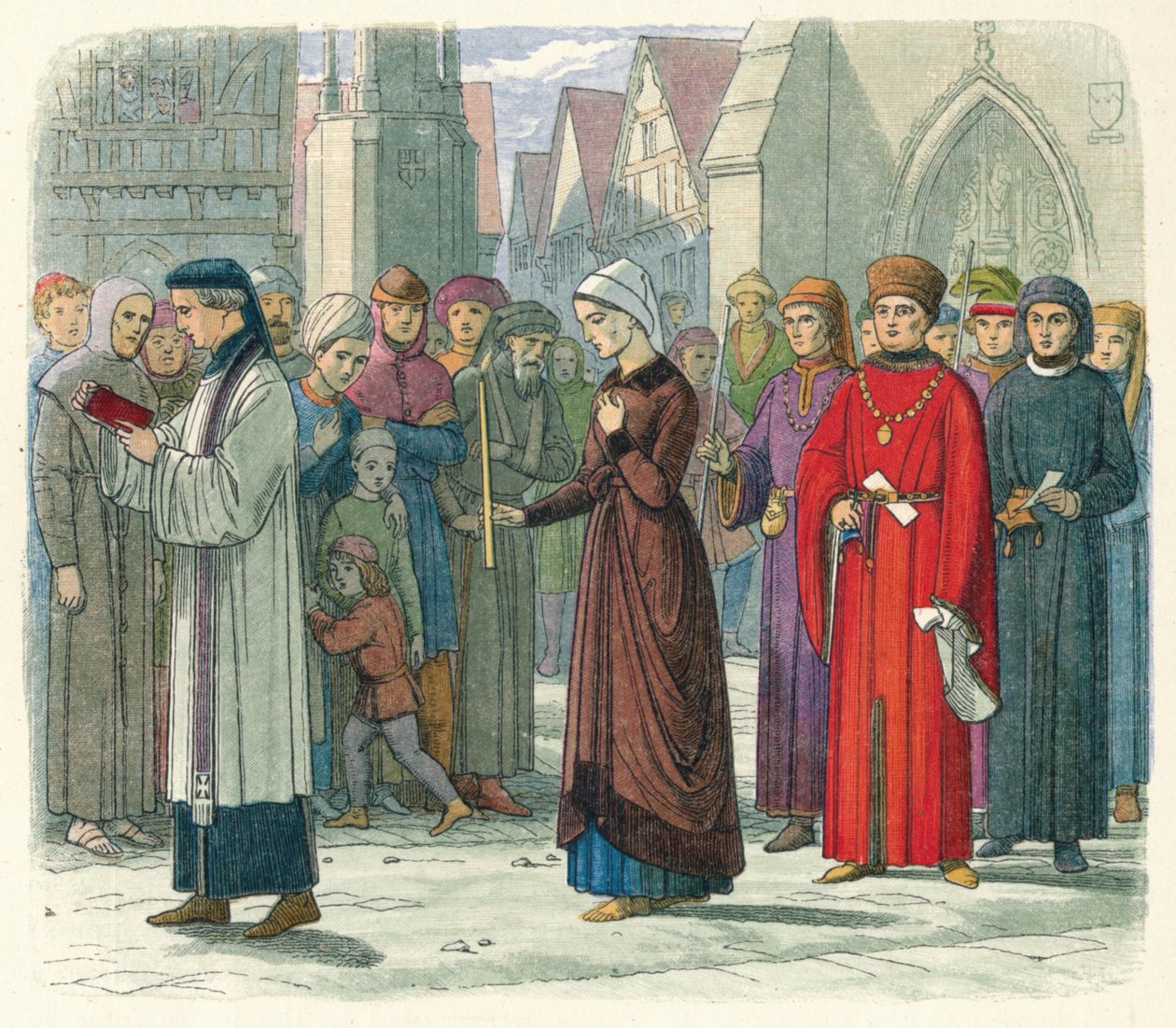 Vévodkyně z Gloucesteru činí pokání, 1441 1864 od James William Edmund Doyle