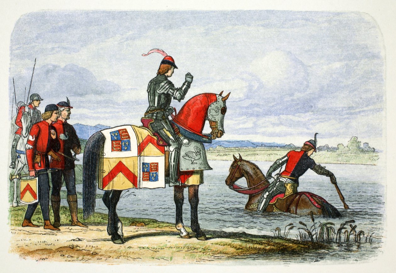 Vévoda z Buckinghamu považuje Severn za neprůchodný, 1483 1864 od James William Edmund Doyle
