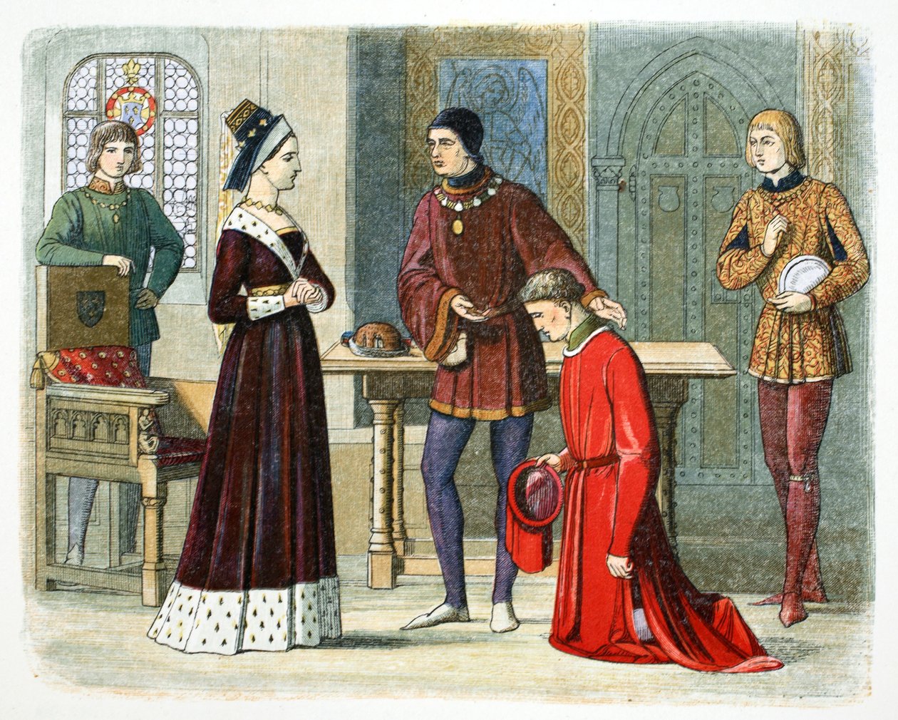 Hrabě z Warwicku se podrobuje královně Margaret, 1470 1864. od James William Edmund Doyle
