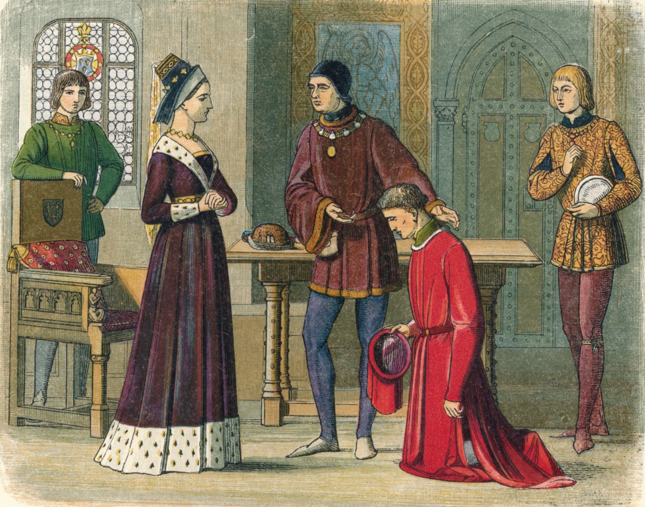 Hrabě z Warwicku se podřizuje královně Margaret, 1470 1864 od James William Edmund Doyle
