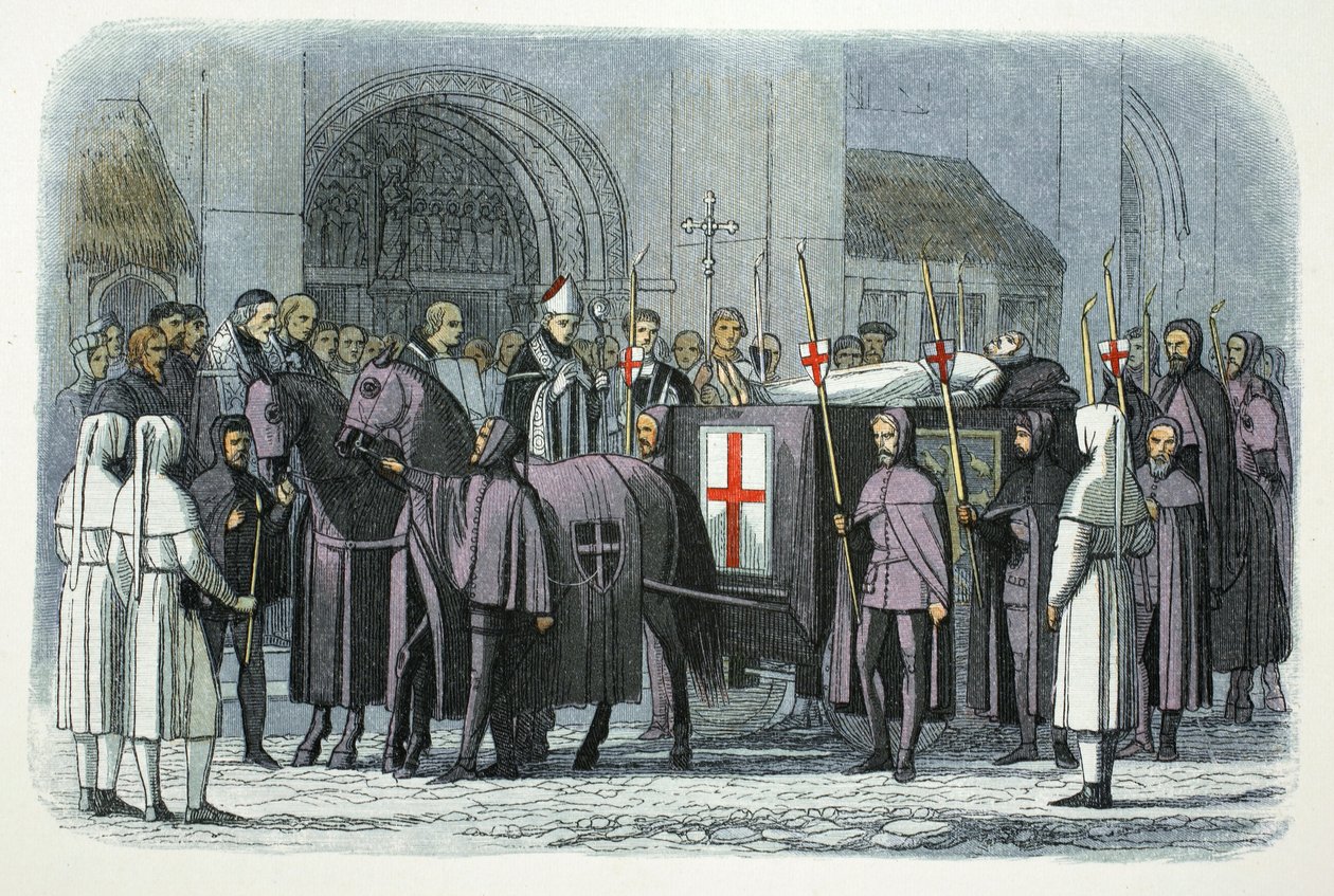 Tělo Richarda II přivezeno do katedrály svatého Pavla v Londýně, 1400 1864 od James William Edmund Doyle
