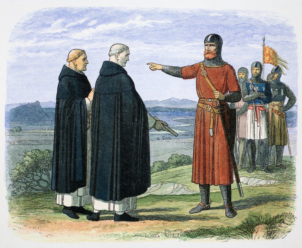 William Wallace odmítá anglické návrhy, 1297 1864. od James William Edmund Doyle