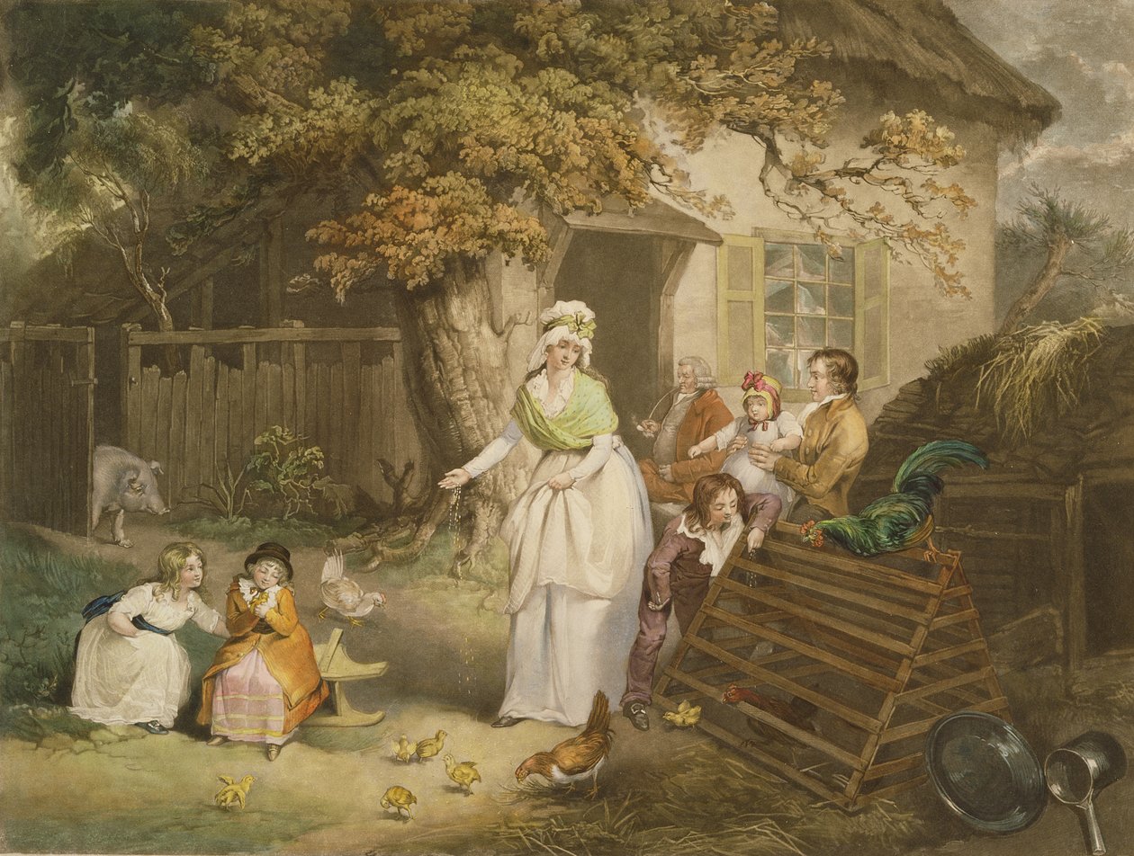 The Citizens Retreat, 1796 (barevná mezzotinta) od James after Ward
