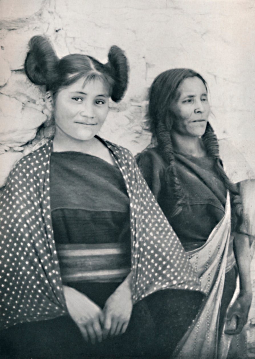 Dívka Arizona Hopi a její matka, 1912 od James and Pierce