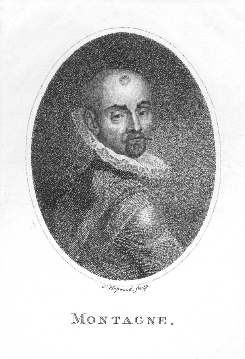 Portrét Michela de Montaigne od James, the Elder Hopwood
