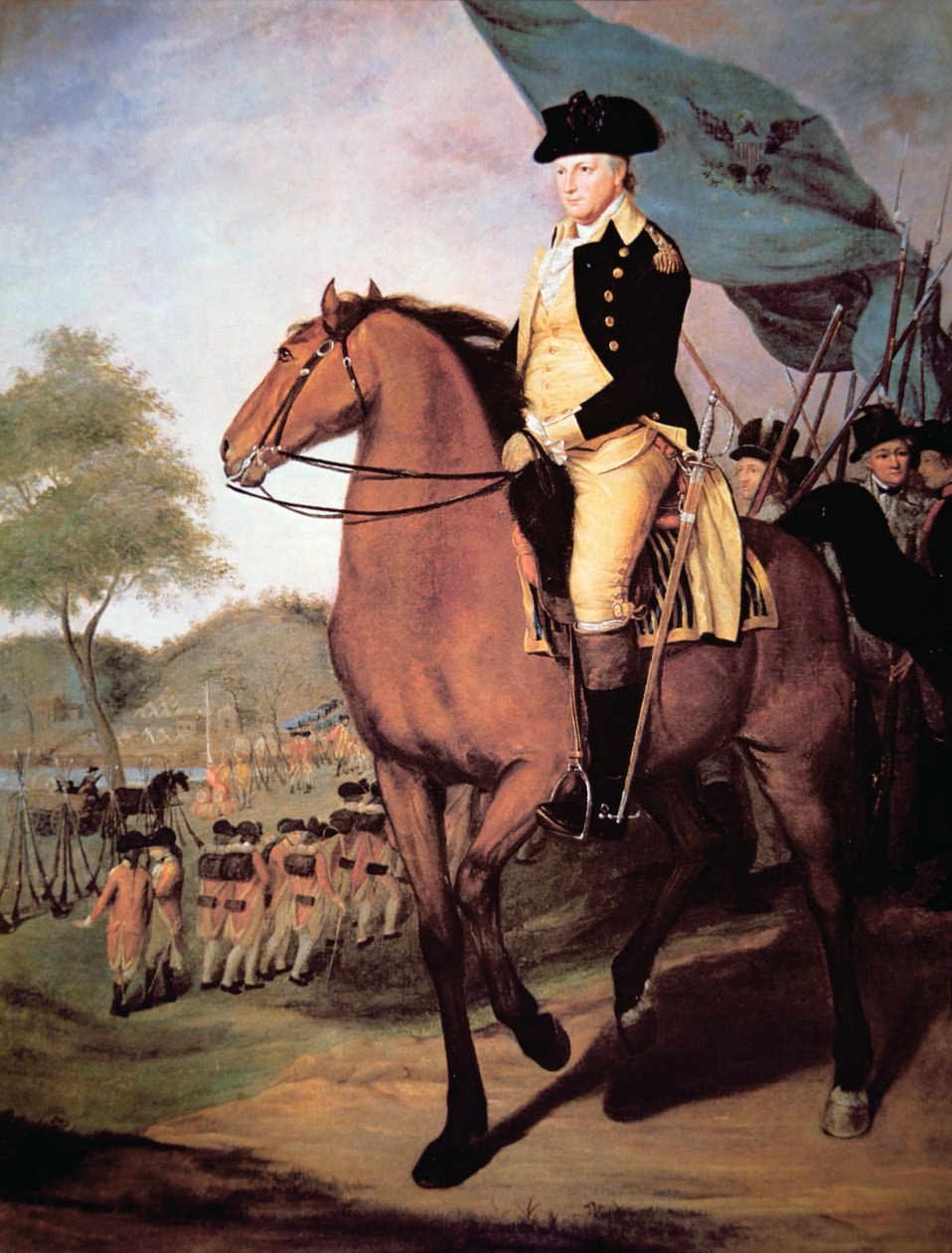 General Gates v Saratoze, kolem roku 1799 (olej na plátně) od James the Elder Peale