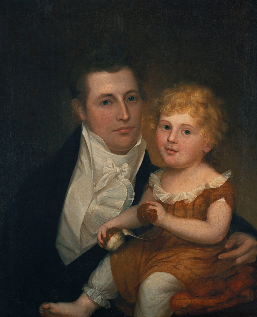 Portrét Dr. Samuela Simese a jeho dcery Mary Jane od James the Elder Peale