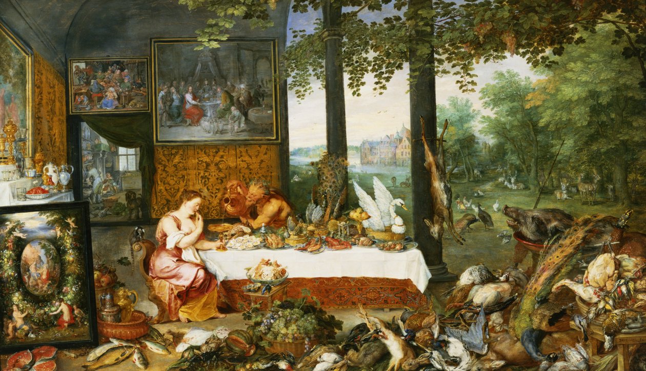 Smysl pro chuť, 1618 od Jan and Rubens, P.P. Brueghel