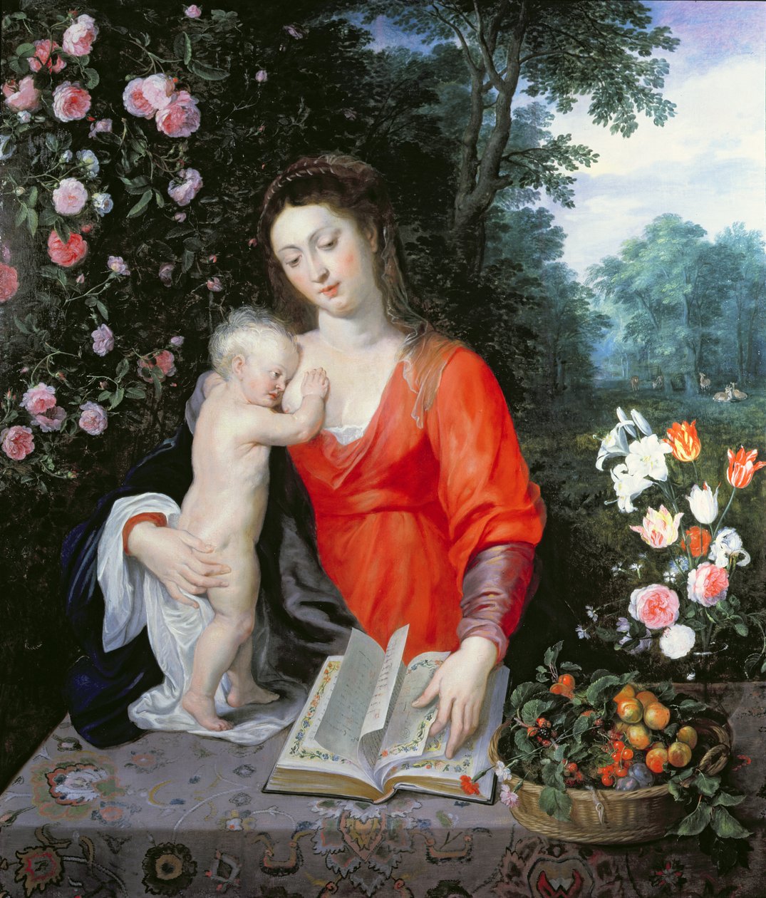 Panna a dítě v krajině od Peter Paul Rubens