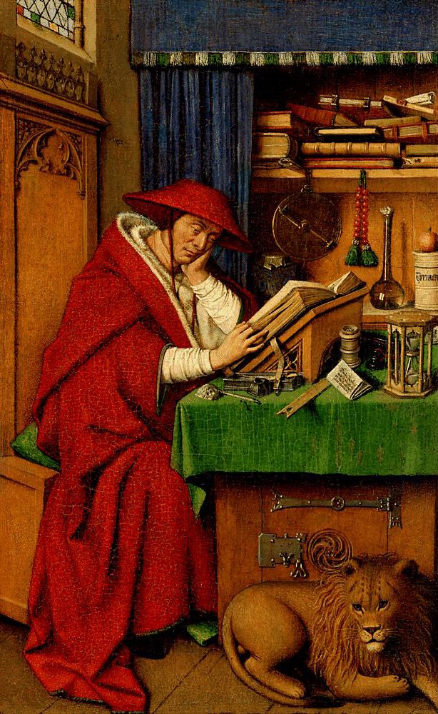 Svatý Jeroným ve své pracovně od Jan van Eyck