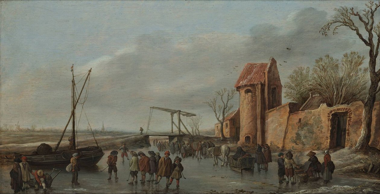 Scéna na ledě od Jan Josephsz van Goyen