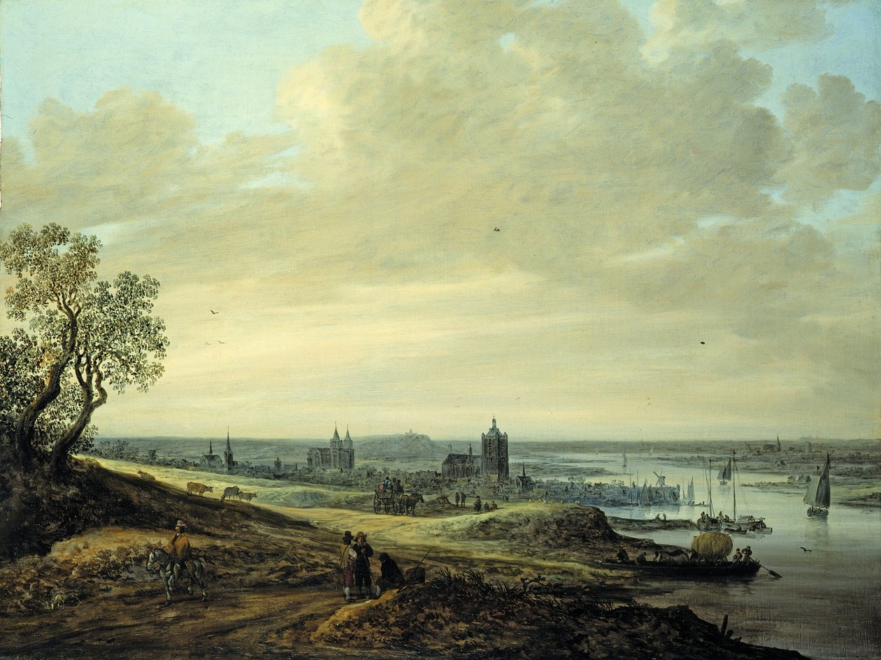 Panoramatická krajina s výhledem na Arnheim od Jan Josephsz van Goyen