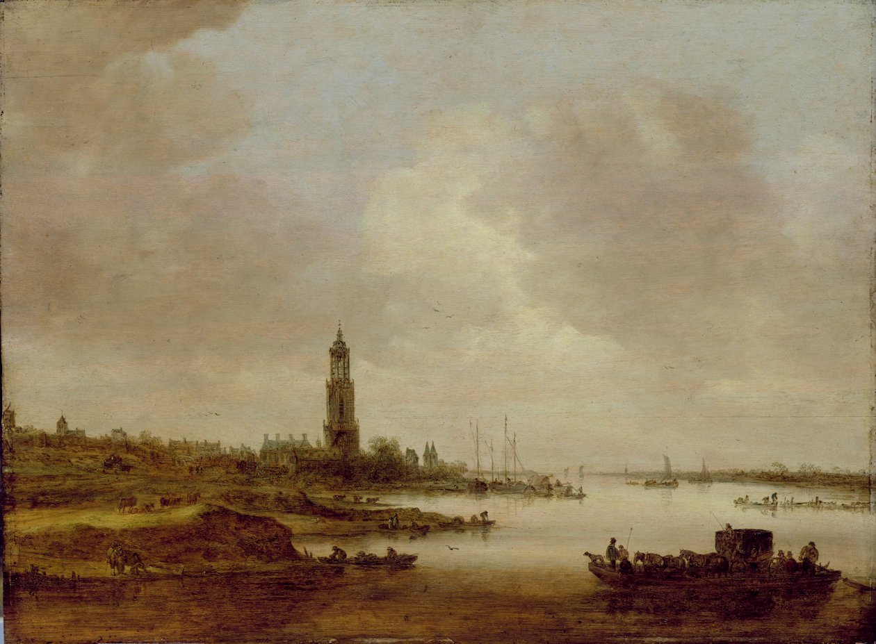 Pohled z Rhenen (od západu) od Jan Josephsz van Goyen