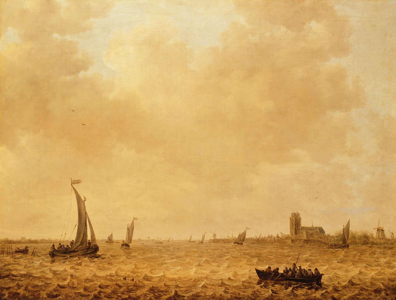 Pohled na Staré Maas, Dordrecht od Jan Josephsz van Goyen