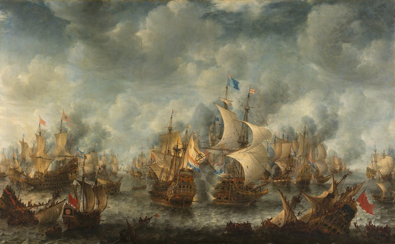 Bitva u Ter Heijde od Jan Abrahamsz. Beerstraten