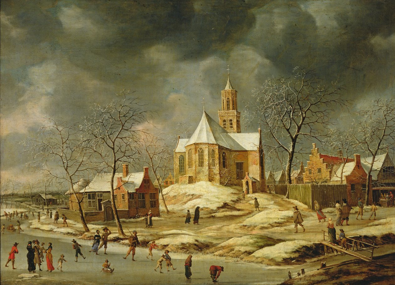 Vesnice Midlum od Jan Abrahamsz. Beerstraten