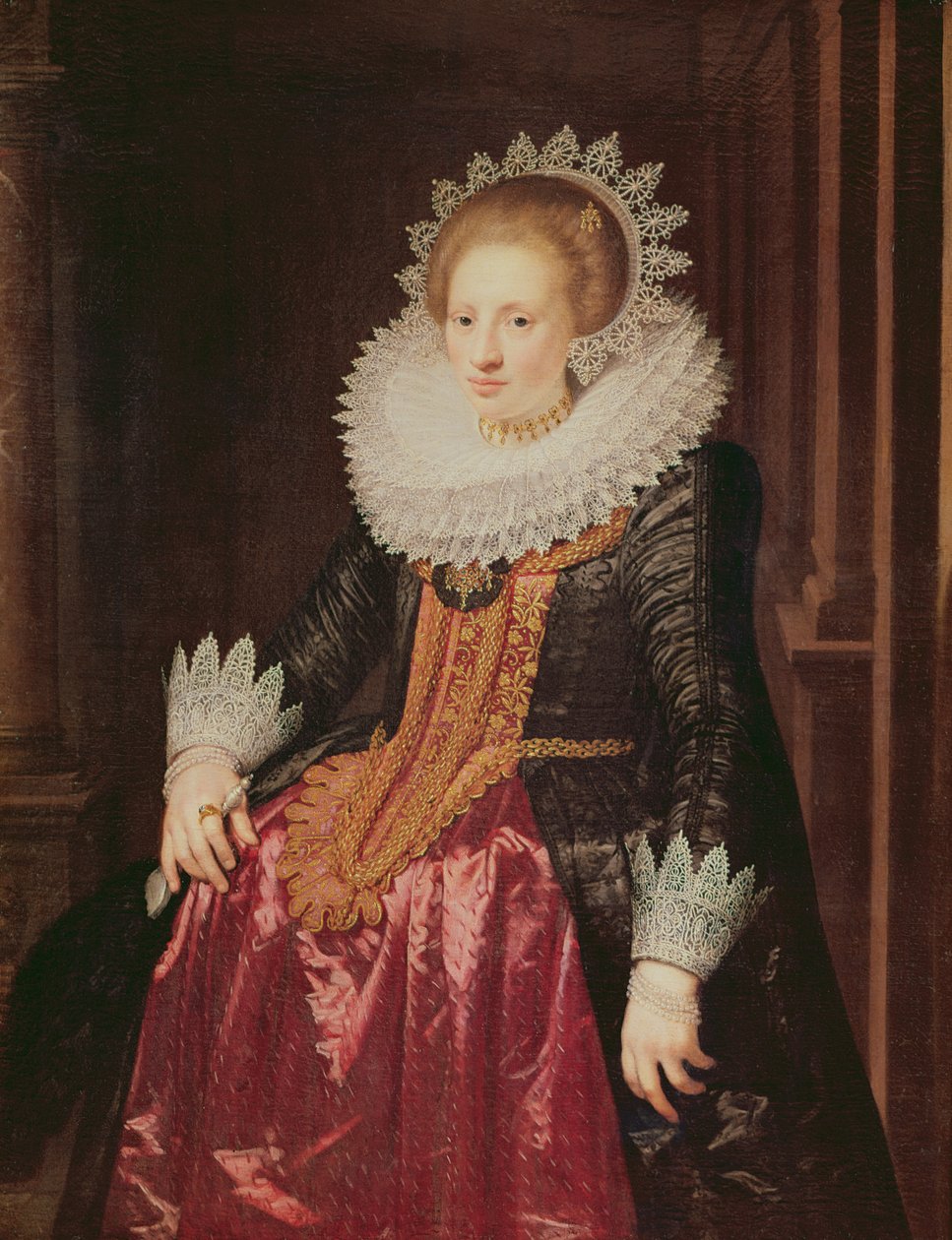 Portrét dámy, 1620 od Jan Anthonisz. van Ravesteyn