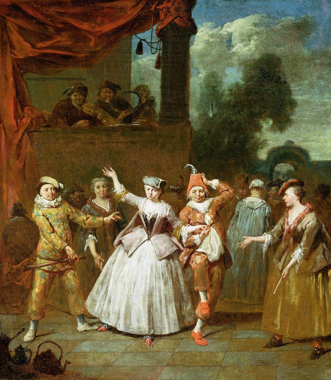 Herci z Commedia dellArte od Jan Baptist Lambrechts