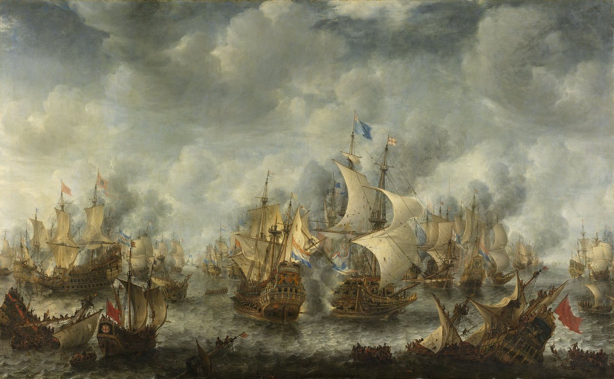 Bitva u Terheide, 1653-66 od Jan Abrahamsz. Beerstraten