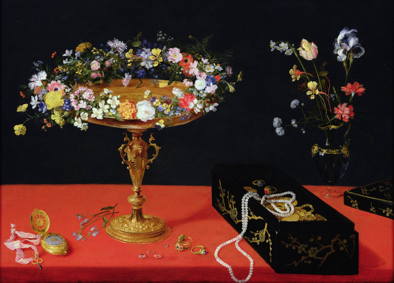 Zátiší Tazzy s květinami od Jan the Elder Brueghel