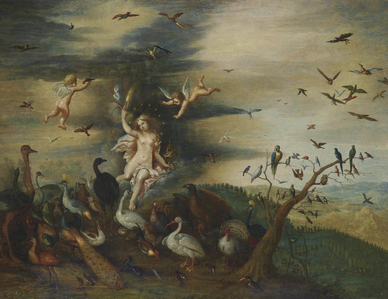Alegorie vzduchu od Jan the Elder Brueghel