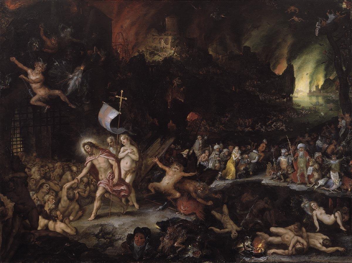 Kristus v Limbu od Jan the Elder Brueghel